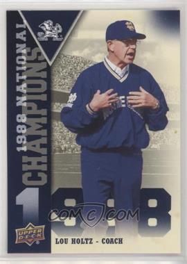 2013 Upper Deck University of Notre Dame - National Champions #NC-LH - Lou Holtz