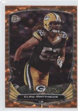 2014 Bowman - [Base] - Orange Ice #13 - Clay Matthews /50