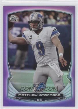 2014 Bowman - [Base] - Purple Foil #101 - Matthew Stafford