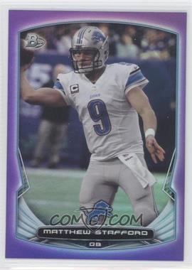 2014 Bowman - [Base] - Purple Foil #101 - Matthew Stafford