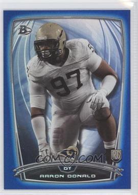 2014 Bowman - Rookies - Blue Foil #78 - Aaron Donald /499