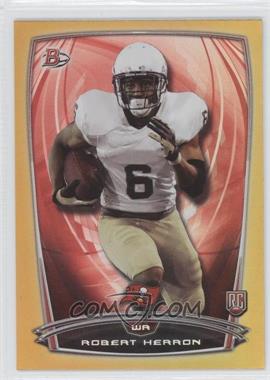 2014 Bowman - Rookies - Gold Foil #35 - Robert Herron /399