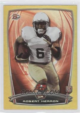 2014 Bowman - Rookies - Gold Foil #35 - Robert Herron /399