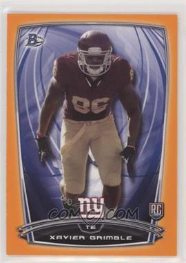 2014 Bowman - Rookies - Orange #40 - Xavier Grimble /299