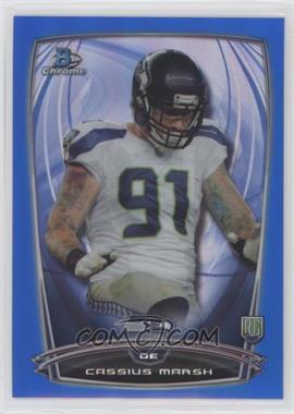 2014 Bowman Chrome - [Base] - Blue Refractor #182 - Cassius Marsh /199 [EX to NM]