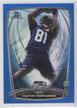 2014 Bowman Chrome - [Base] - Blue Refractor #206 - Kevin Norwood /199