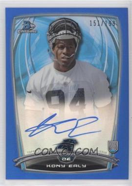 2014 Bowman Chrome - Rookie Refractor Autographs - Blue Refractor #RCRA-KE - Kony Ealy /199