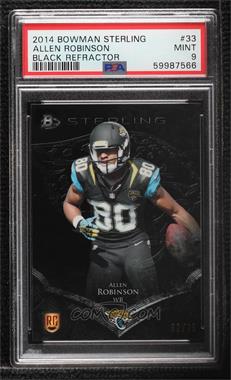 2014 Bowman Sterling - [Base] - Black Refractor #33 - Allen Robinson  /75 [PSA 9 MINT]