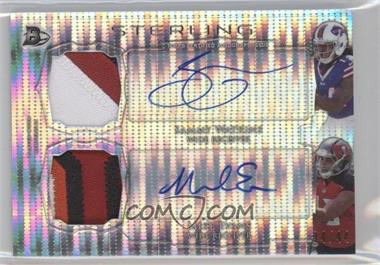 2014 Bowman Sterling - Pulsar Refractor Dual Autograph Dual Patch #BSPDAR-WE - Mike Evans , Sammy Watkins  /44