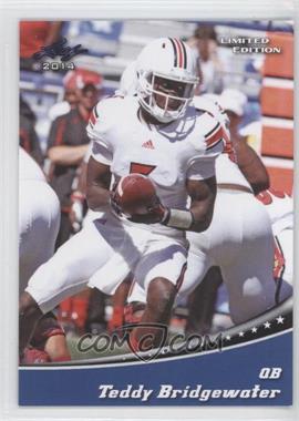 2014 Leaf Limited Edition - [Base] - Blue #3 - Teddy Bridgewater