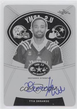 2014 Leaf Metal Draft - Army All-American Bowl Autographs - Printing Plate Black #ATA-DK1 - Demarre Kitt /1