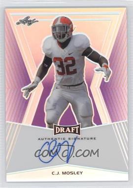 2014 Leaf Metal Draft - [Base] - Purple Prismatic #BA-CJM - C.J. Mosley /25