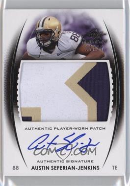 2014 Leaf Trinity - Patch Autographs - Silver #DP-ASJ - Austin Seferian-Jenkins /25