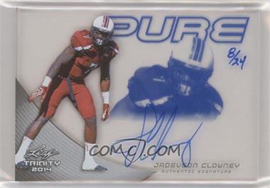 2014 Leaf Trinity - Pure Autographs - Blue #P-JC1 - Jadeveon Clowney /24