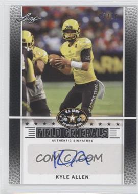 2014 Leaf U.S. Army All-American Bowl - Field Generals - Black #FG-KA1 - Kyle Allen /10