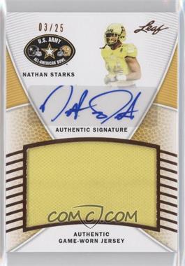 2014 Leaf U.S. Army All-American Bowl - Game-Used Jersey Autographs #JA-NS1 - Nathan Starks /25