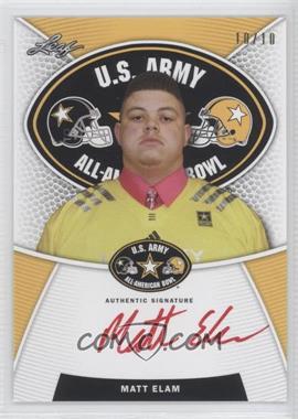 2014 Leaf U.S. Army All-American Bowl - Tour Autographs - Red Ink #TA-ME1 - Matt Elam /10