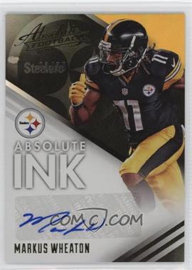 2014 Panini Absolute - Absolute Ink - Spectrum Gold #AB-MW - Markus Wheaton /25