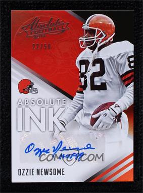 2014 Panini Absolute - Absolute Ink - Spectrum Silver #AB-ON - Ozzie Newsome /50