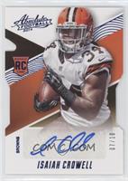 Rookie Autographs - Isaiah Crowell #/10