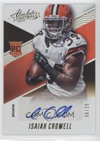 Rookie Autographs - Isaiah Crowell #/25