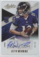 Rookie Autographs - Keith Wenning #/25