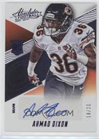 Rookie Autographs - Ahmad Dixon #/20