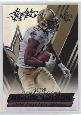 2014 Panini Absolute - [Base] - Spectrum Purple Anniversary #48 - Marques Colston /20