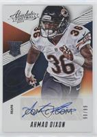 Rookie Autographs - Ahmad Dixon #/99