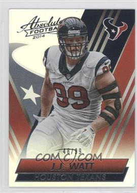 2014 Panini Absolute - [Base] - Spectrum Silver #53 - J.J. Watt /99