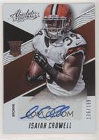 Rookie Autographs - Isaiah Crowell #/199