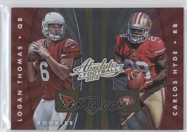 2014 Panini Absolute - Quads Rookies #9 - Tre Mason, Carlos Hyde, Logan Thomas, Paul Richardson