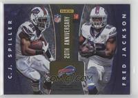 Shane Vereen, Stevan Ridley, C.J. Spiller, Fred Jackson [EX to NM]