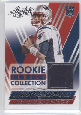 2014 Panini Absolute - Rookie Jersey - Collection #JG - Jimmy Garoppolo