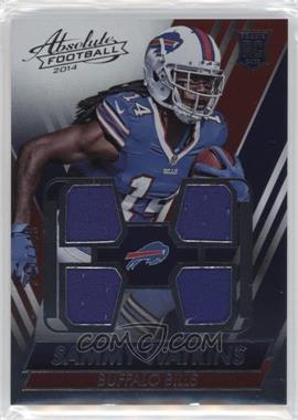 2014 Panini Absolute - Rookie Jersey - Quads #SW - Sammy Watkins /249