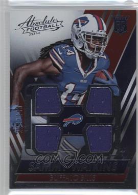 2014 Panini Absolute - Rookie Jersey - Quads #SW - Sammy Watkins /249