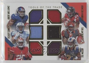 2014 Panini Absolute - Tools of the Trade 6 Player - Spectrum Gold #TT6-RB1 - Andre Williams, Bishop Sankey, Carlos Hyde, Devonta Freeman, Jeremy Hill, Tre Mason /99