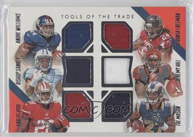 2014 Panini Absolute - Tools of the Trade 6 Player - Spectrum Silver #TT6-RB1 - Andre Williams, Bishop Sankey, Carlos Hyde, Devonta Freeman, Jeremy Hill, Tre Mason /25
