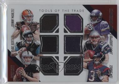 2014 Panini Absolute - Tools of the Trade 6 Player #TT6-QB1 - Johnny Manziel, Blake Bortles, Derek Carr, Teddy Bridgewater, Jimmy Garoppolo, Tom Savage /149