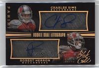 Rookie Dual Autograph - Charles Sims, Robert Herron [EX to NM] #/49