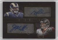 Rookie Dual Autograph - Greg Robinson, Jake Matthews #/99