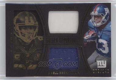 2014 Panini Black Gold - Golden Opportunity Dual Jerseys #GO-NYG - Victor Cruz, Odell Beckham Jr. /149