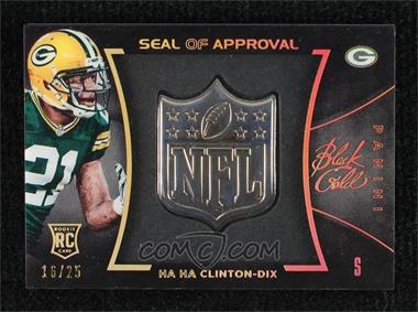 2014 Panini Black Gold - NFL Seal of Approval - Silver #SOA-48 - Ha Ha Clinton-Dix /25