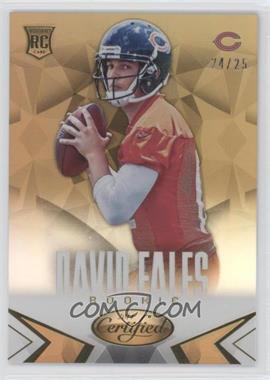 2014 Panini Certified - [Base] - Gold Mirror #117 - David Fales /25