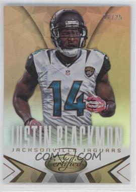 2014 Panini Certified - [Base] - Gold Mirror #45 - Justin Blackmon /25