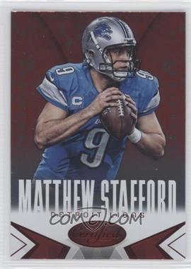 2014 Panini Certified - [Base] - Hot Box Red Camo #33 - Matthew Stafford