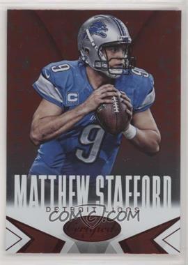 2014 Panini Certified - [Base] - Hot Box Red Camo #33 - Matthew Stafford