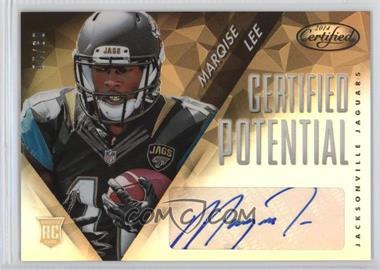 2014 Panini Certified - Certified Potential Mirror Signatures - Gold #P-ML - Marqise Lee /10
