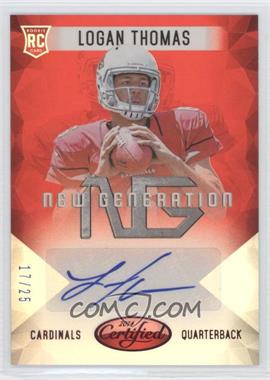 2014 Panini Certified - New Generation Mirror Signatures - Red #NG-LT - Logan Thomas /25