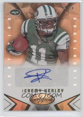 2014 Panini Certified - Signatures - Mirror Gold #S-JK - Jeremy Kerley /10